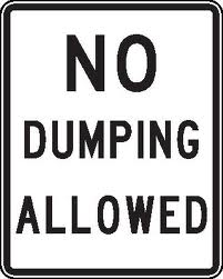 No Dumping Allowed
